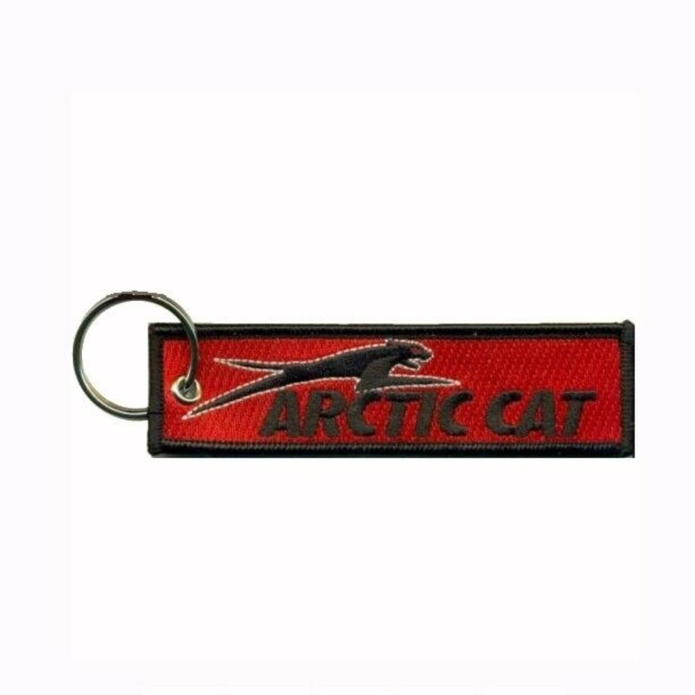 Arctic Cat Red Key Chain Fob Embroidered - NEW